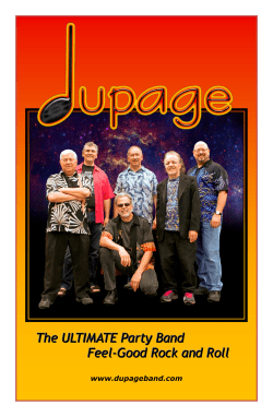 Press Kit - dupage Band