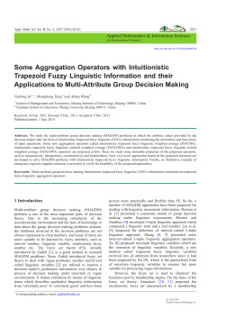 Some Aggregation Operators with Intuitionistic Trapezoid Fuzzy