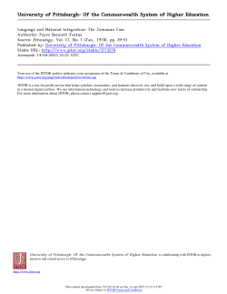 Language and Nation The Jamaican Case.