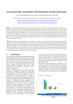 Towards Fully Automatic ID Document frauds detection
