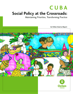 Social Policy at the Crossroads