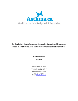 The Respiratory Health Awareness Community Outreach and