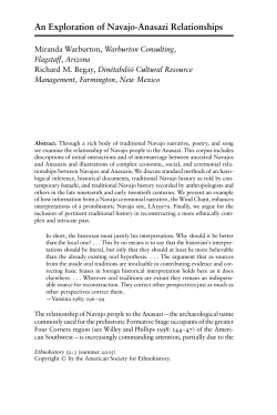 An Exploration of Navajo