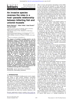 An invasive species reverses the roles in a host&ndash;parasite