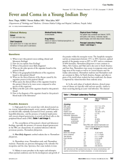 Fever and Coma in a Young Indian Boy