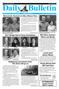 2017 Bridge Hall of Fame Candidates