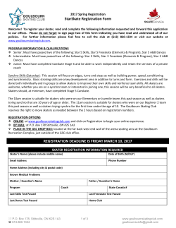 Spring STA - Goulbourn Skating Club