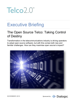 The Open Source Telco