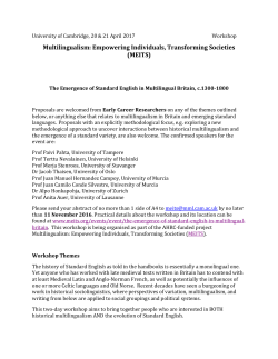 Multilingualism