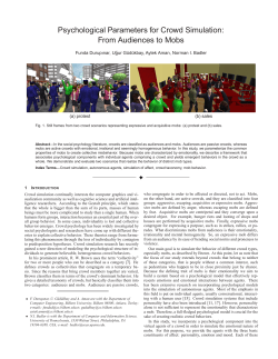 Psychological Parameters for Crowd Simulation: From