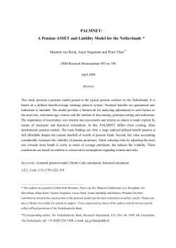 A Pension ASSET and Liability Model for the Netherlands