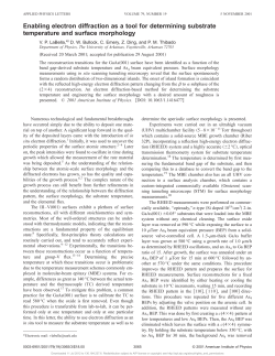 Enabling electron diffraction as a tool for determining substrate