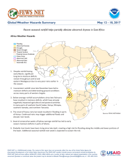 - Famine Early Warning Systems Network