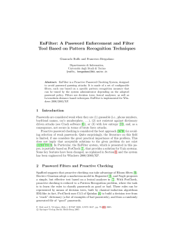 EnFilter: A Password Enforcement and Filter Tool Based on Pattern