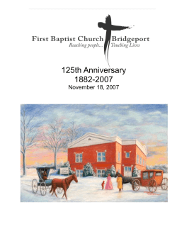 1882-2007 a Booklet on Our History