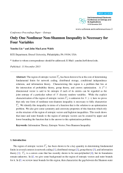 Only One Nonlinear Non-Shannon Inequality is Necessary for Four