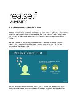 How to Ask for Reviews and Actually Get Them Doctors hate asking