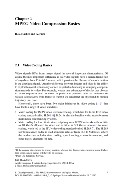 MPEG Video Compression Basics