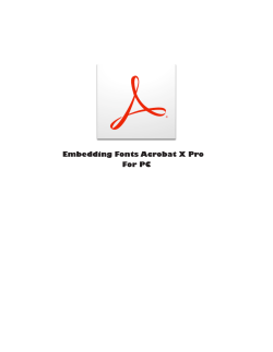 Embedding Fonts Acrobat X Pro For PC