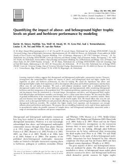Quantifying the impact of above- and belowground higher trophic