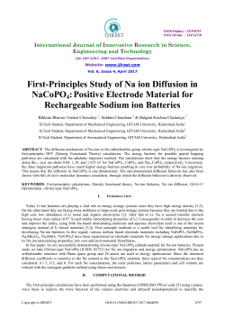 First-Principles Study of Na ion Diffusion in NaCoPO4