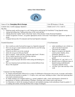 Spanish I - Unit 2 - Asbury Park School District