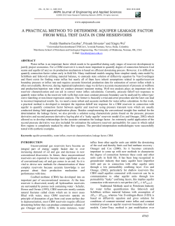 A PRACTICAL METHOD TO DETERMINE AQUIFER LEAKAGE