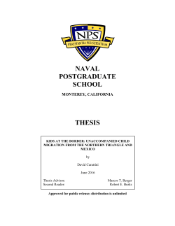 Kids at the border: unaccompanied child migration from the Northern