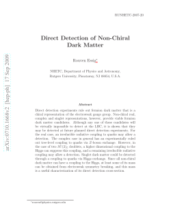 Direct Detection of Non