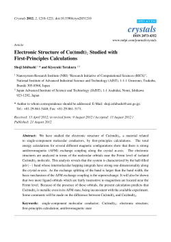 Electronic Structure of Cu(tmdt)2 Studied with First-Principles