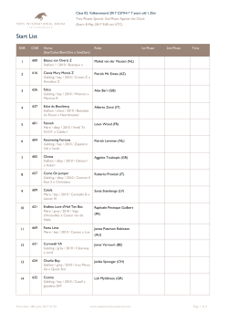 Class 02: Valkenswaard 2017 CSIYH1* 7 years old 1.35m Two