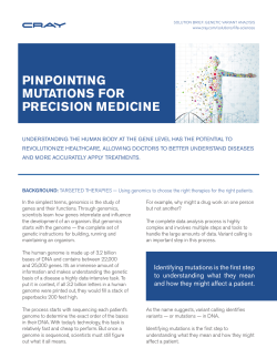 pinpointing mutations for precision medicine