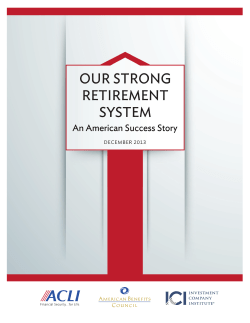 Our Strong Retirement System: An American Success Story