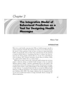 The Integrative Model of Behavioral Prediction as a Tool for
