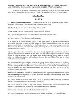 indian foreign service branch `b` - The Ministry of External Affairs