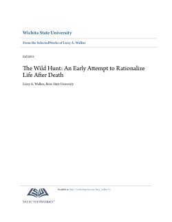 The Wild Hunt: An Early Attempt to Rationalize Life