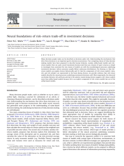 Neural foundations of risk&ndash;return trade