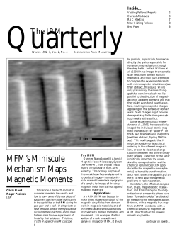 MFM`s Miniscule Mechanism Maps Magnetic Moments