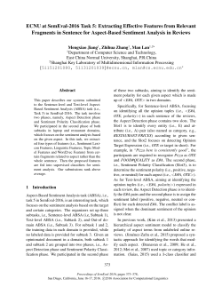 ECNU at SemEval-2016 Task 5: Extracting Effective Features from