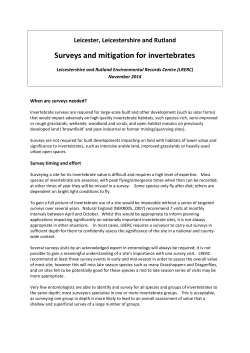 Invertebrate Surveys PDF, 191kbOpens new window
