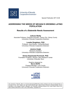 Addressing the Needs of Nevada`s Growing Latino Population
