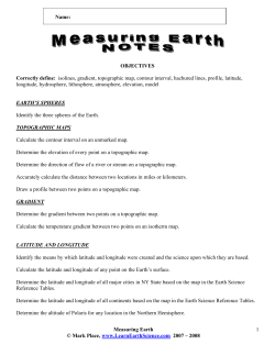 Measuring Earth Notes