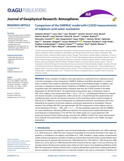 Comparison of the SAWNUC model with CLOUD measurements of