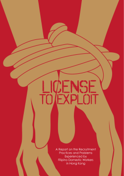 License to Exploit: A Report on Recruitment Practices and Problems