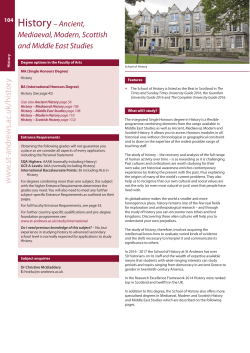 History - University of St Andrews