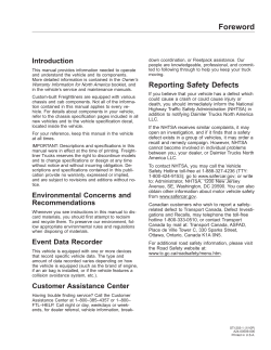 FLD Conventional Driver`s Manual