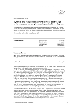 Dynamic long-range chromatin interactions control Myb proto