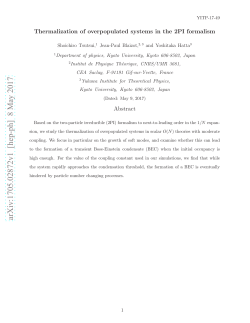 Thermalization of overpopulated systems in the 2PI formalism