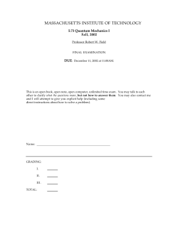 MASSACHUSETTS INSTITUTE OF TECHNOLOGY