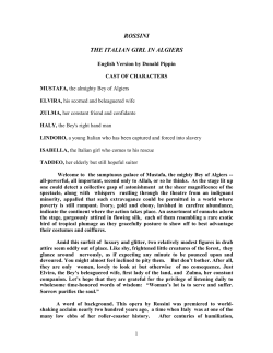 ROSSINI THE ITALIAN GIRL IN ALGIERS